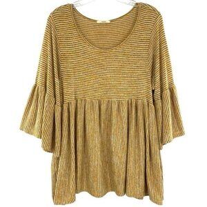 Striped Gold Women's Top
